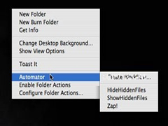 MAC快速显示或隐藏重要文件的方法