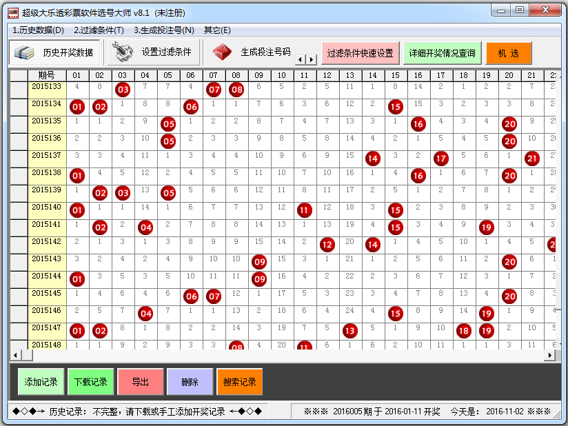 超级大乐透软件选号大师是一款可以帮你自动选号的彩票软件,内有