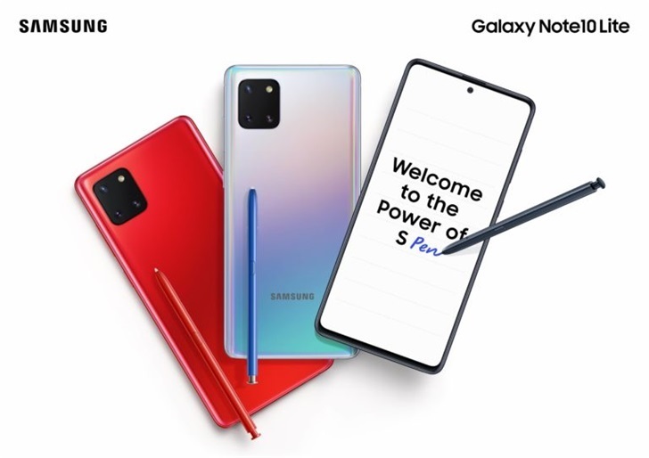 三星Note10 Lite将于1月21日开启预定”