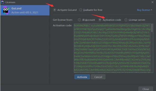 GoLand  2021激活码