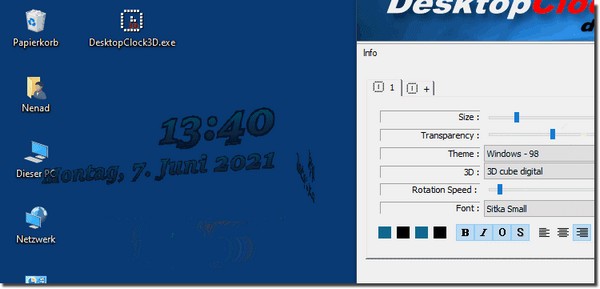 DesktopClock3D