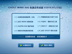 GHOST WIN8 X86 רҵ V2016.07(32λ)