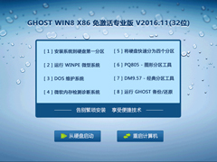 GHOST WIN8 X86 רҵ V2016.11(32λ)