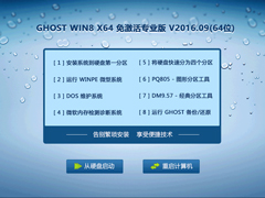 GHOST WIN8 X64 רҵ V2016.09(64λ)