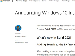 ΢DevͨWin 10 Insider Preview Build 20211